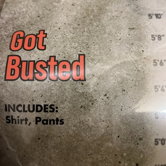 Inmate costume adult size LG /XL - Picture 4 of 4